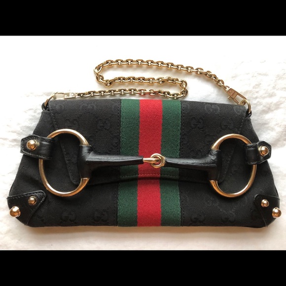 Gucci Handbags - ICONIC Gucci Monogram Horsebit Clutch
